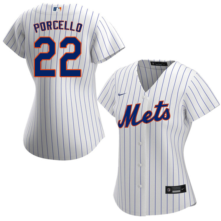 Nike Women #22 Rick Porcello New York Mets Baseball Jerseys Sale-White